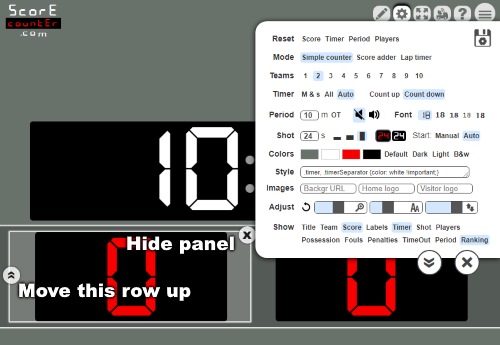 simple timer with score counter
